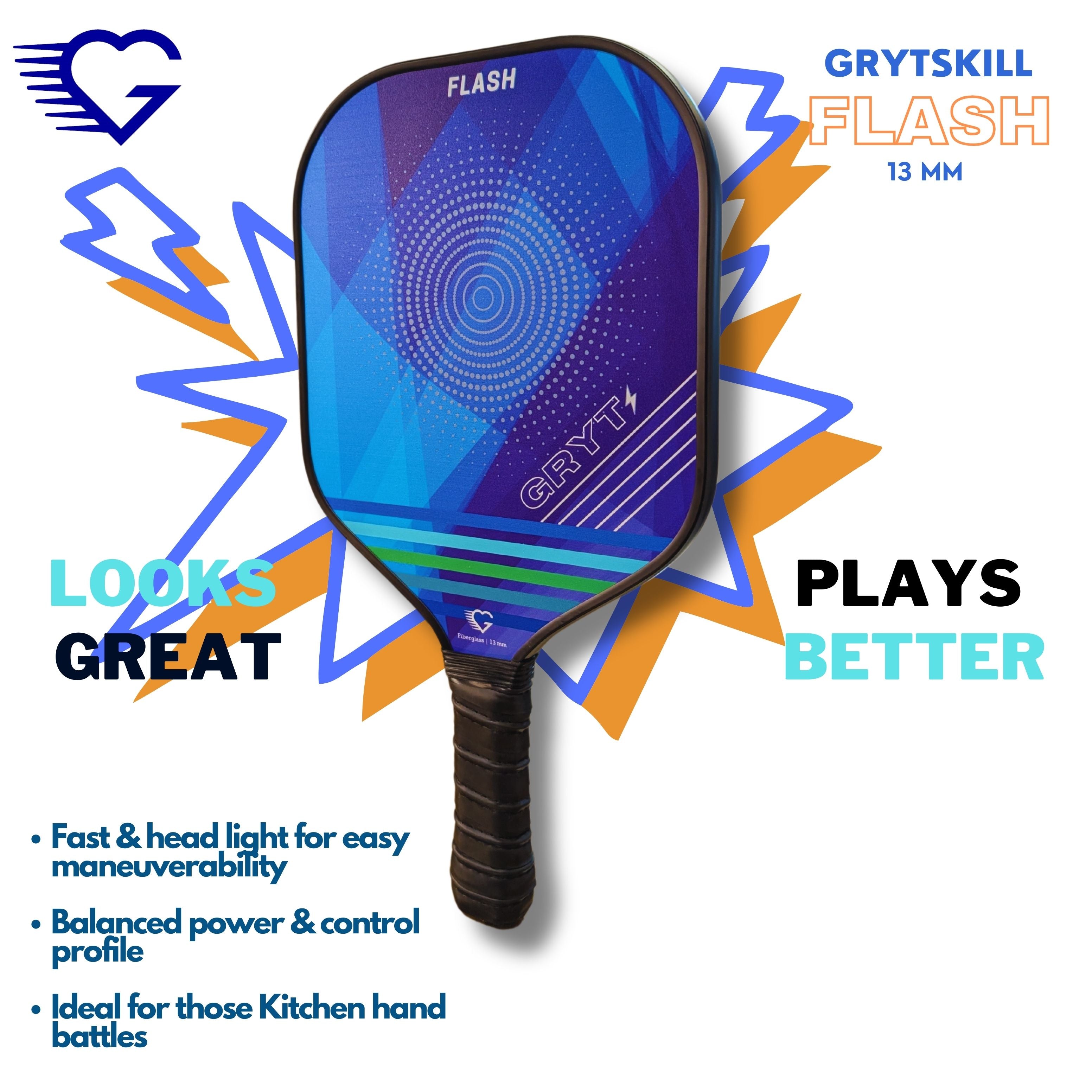 Flash - 13 mm Pickleball Paddle