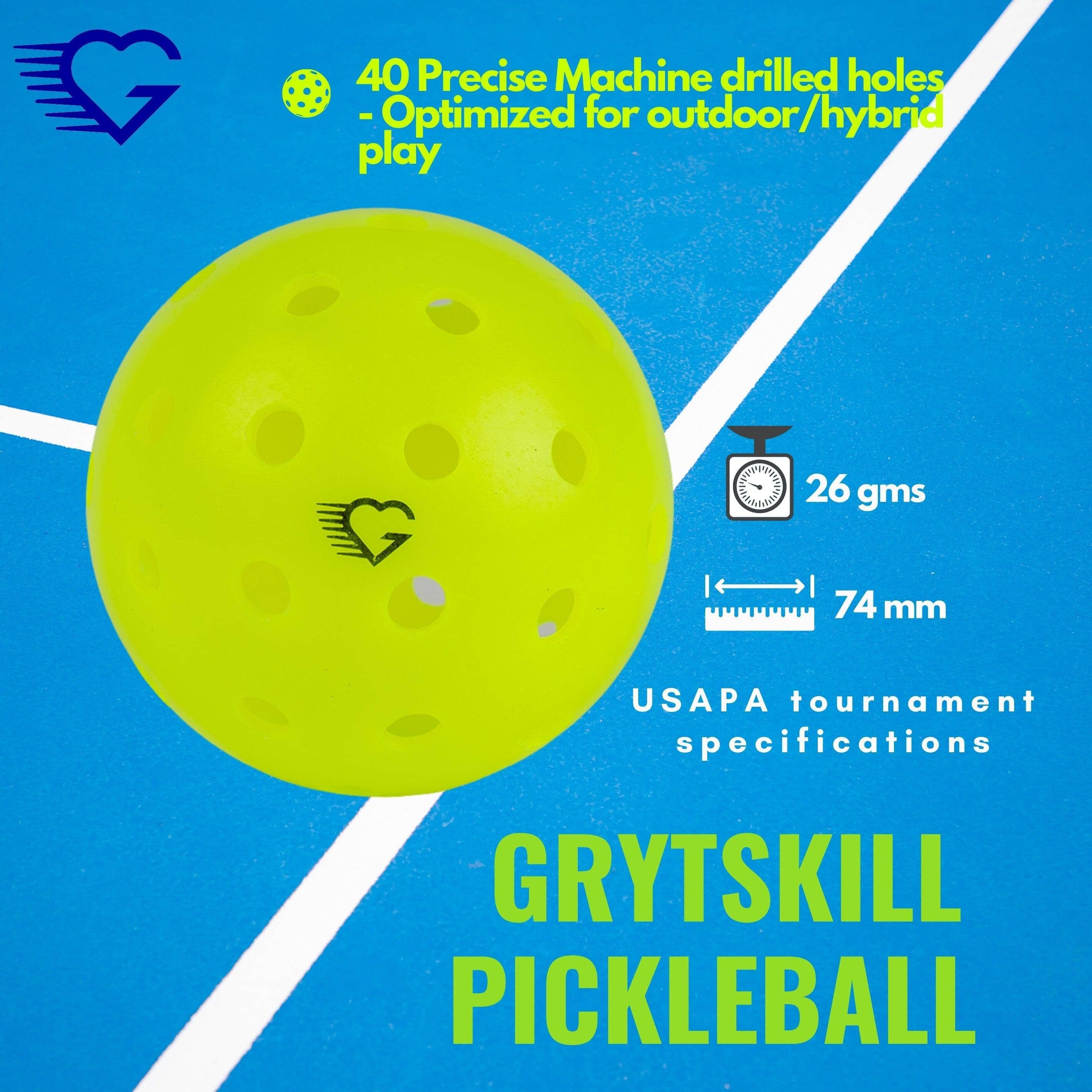 Grytskill Pickleball balls (Pack of 3) - GRYTSKILL