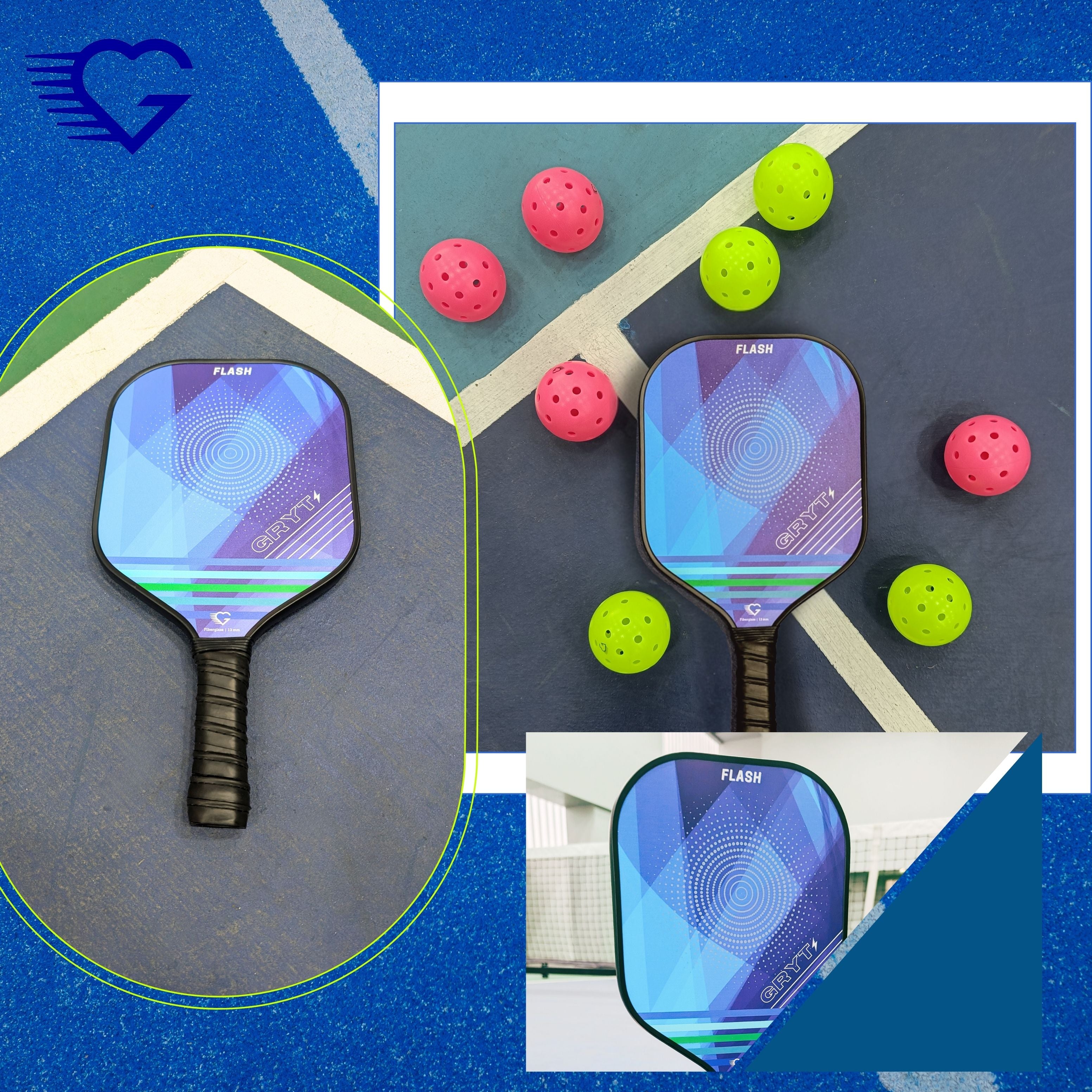 Flash - 13 mm Pickleball Paddle