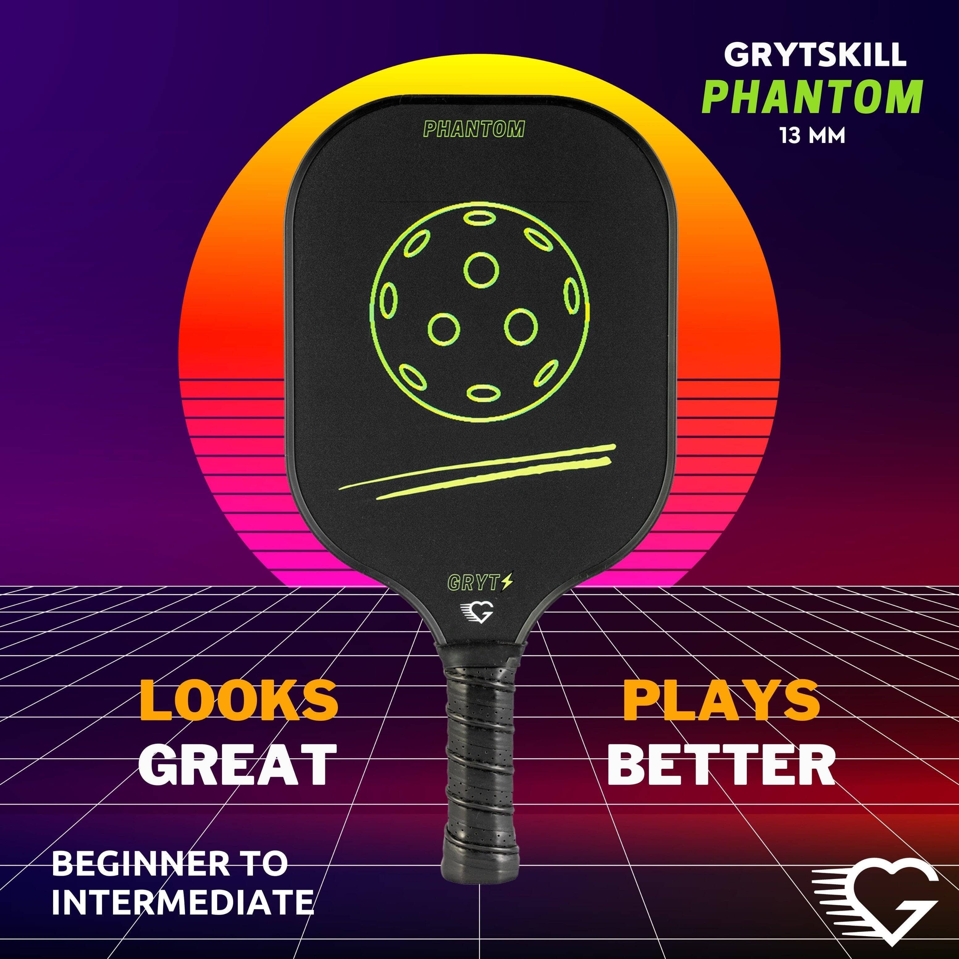 Grytskill Phantom - Raw Carbon Fiber Paddle - GRYTSKILL
