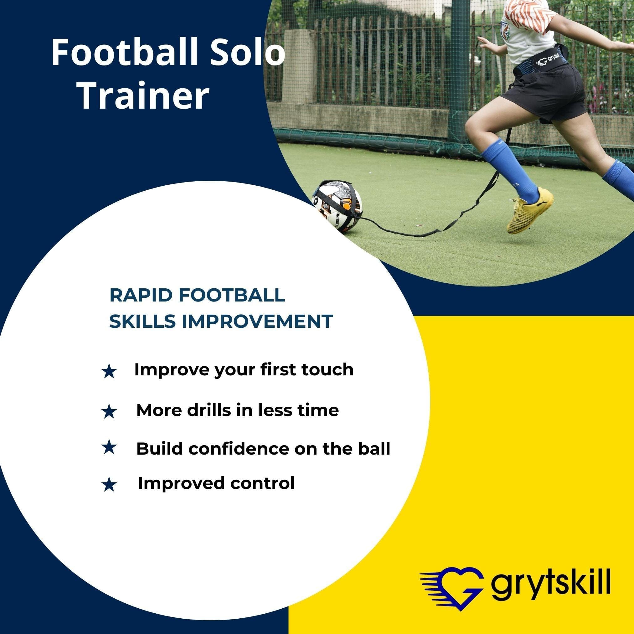 Grytskill Blue Football Solo Trainer - GRYTSKILL